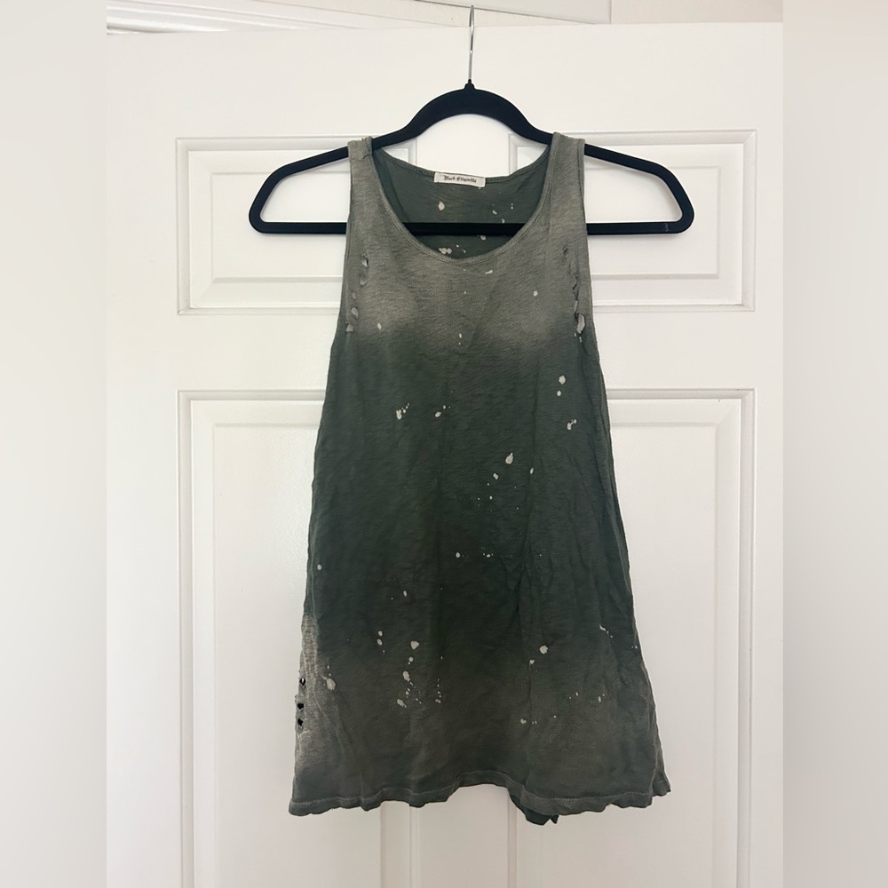 ROCK ETIQUETTE Distressed Muscle Tank